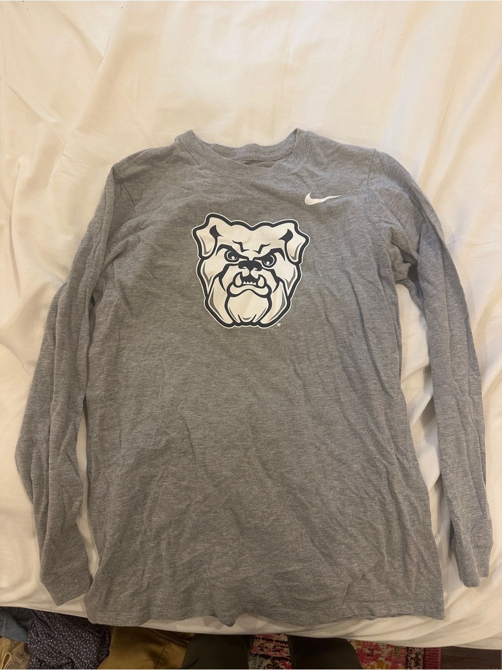 Nike Gray Butler Graphic Long Sleeve Tee